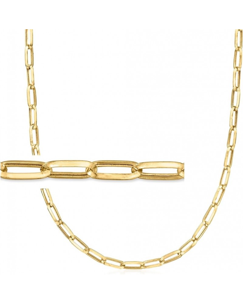 Canaria 10kt Yellow Gold Paper Clip Link Necklace 18.0 Inches $127.80 Necklaces