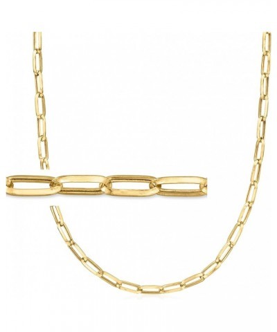 Canaria 10kt Yellow Gold Paper Clip Link Necklace 18.0 Inches $127.80 Necklaces