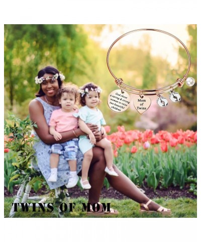 Twin Mom Gift Mom of Twins Gift Twins Jewelry New Mom Gift Mommy to Be Gift God Chose A Caring & Strong Woman to Raise Two Be...