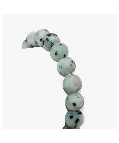 10mm Natural Earth Healing Semi Precious Round Gemstone Beaded Stretch Bracelet for Women Men Kiwi $11.20 Bracelets