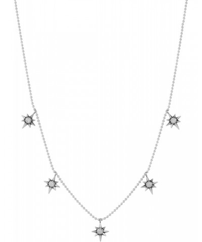 'Bright Future' Sterling Silver Cubic Zirconia Necklace, 18" + 2 $30.00 Necklaces