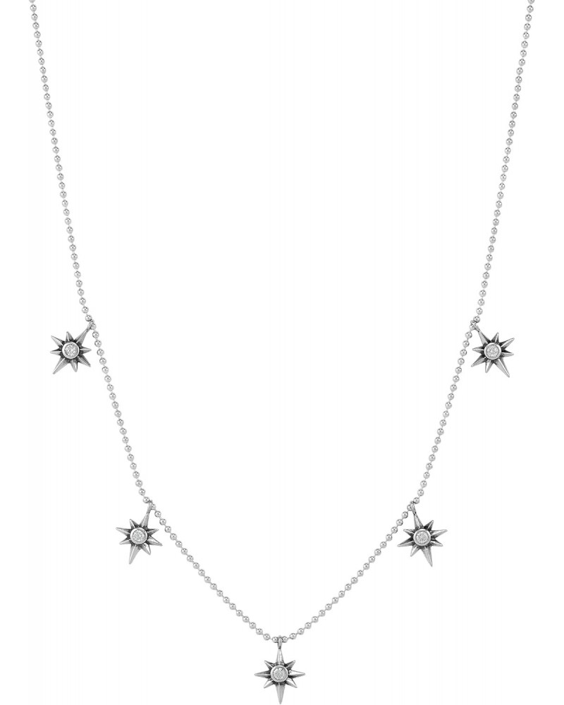 'Bright Future' Sterling Silver Cubic Zirconia Necklace, 18" + 2 $30.00 Necklaces