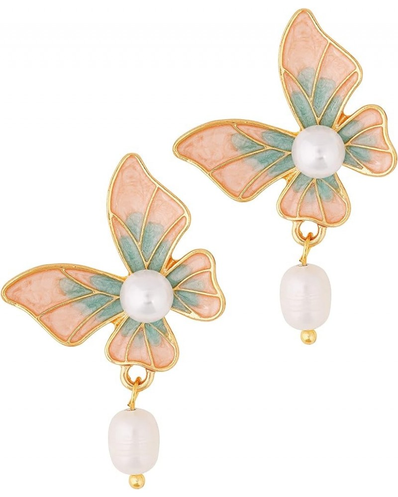 Shiny Big Butterfly Stud Earrings for Women, Teen Girls Trendy Essentials 5 B11 $6.75 Earrings