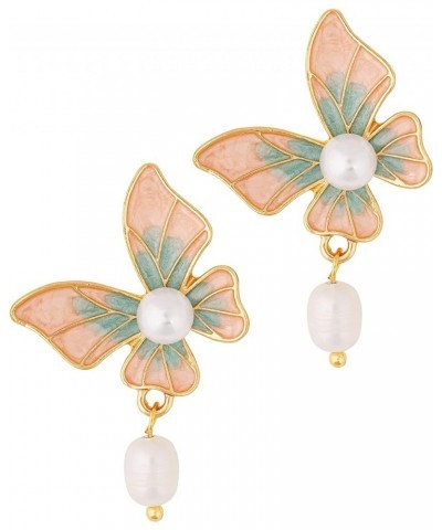 Shiny Big Butterfly Stud Earrings for Women, Teen Girls Trendy Essentials 5 B11 $6.75 Earrings