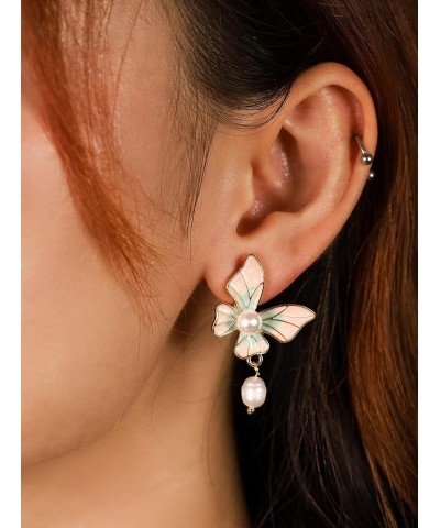 Shiny Big Butterfly Stud Earrings for Women, Teen Girls Trendy Essentials 5 B11 $6.75 Earrings