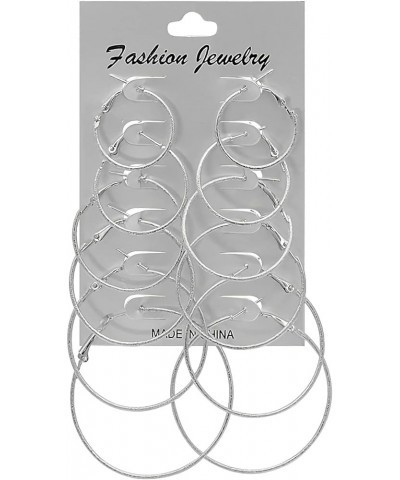 Big Hoop Earrings for Women Gold Silver Plated Hoop Statement Earrings Set Small Huggie Hoops Multipack Jewelry Earring Sets ...