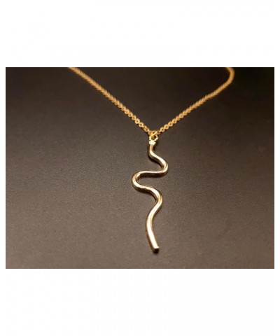 Gold Snake Chain Choker Necklace for Women Girls Dainty Spiral Pendant Necklace Jewelry Gift for Women Stainless Steel Spiral...