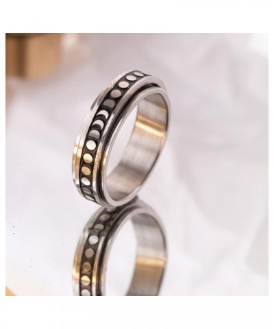 Anxiety Ring for Women Worry Rings Fidget Band Ring Moon Sun Star Spinner Rings for Girls Stress Relief Rings for Meditation ...