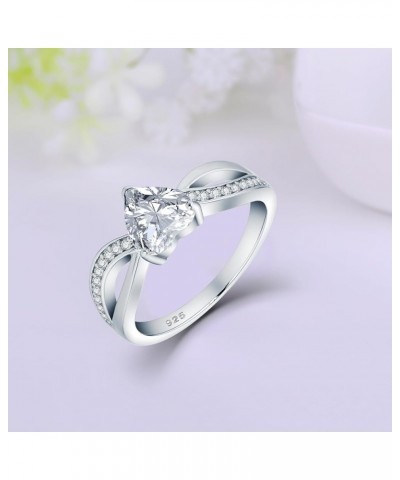 925 Sterling Silver Ring Infinity Promise Ring for Women Cubic Zirconia Wedding Engagement Anniveresray Christmas Rings Size ...