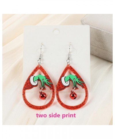 Christmas Jewelry earrings for women, Girls, Teens and More,Christmas Jingle Bell Jewelry Drop Earrings, Glitter Teardrop Dan...