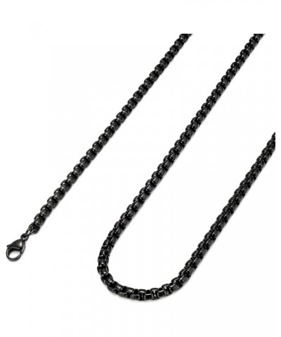 2-4MM Stainless Steel Mens Womens Black Necklace Rolo Cable Chain, 16-36 inches 26.0 Inches 4mm width $10.07 Necklaces