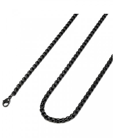 2-4MM Stainless Steel Mens Womens Black Necklace Rolo Cable Chain, 16-36 inches 26.0 Inches 4mm width $10.07 Necklaces