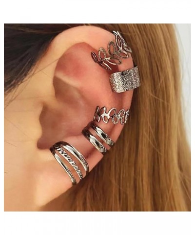 Round Huggie Ear Cuff Earrings for Women Trendy Clip on Earrings for Girls Non Pierced Ear Cartilage Clip on Wrap Ear Cuff Te...