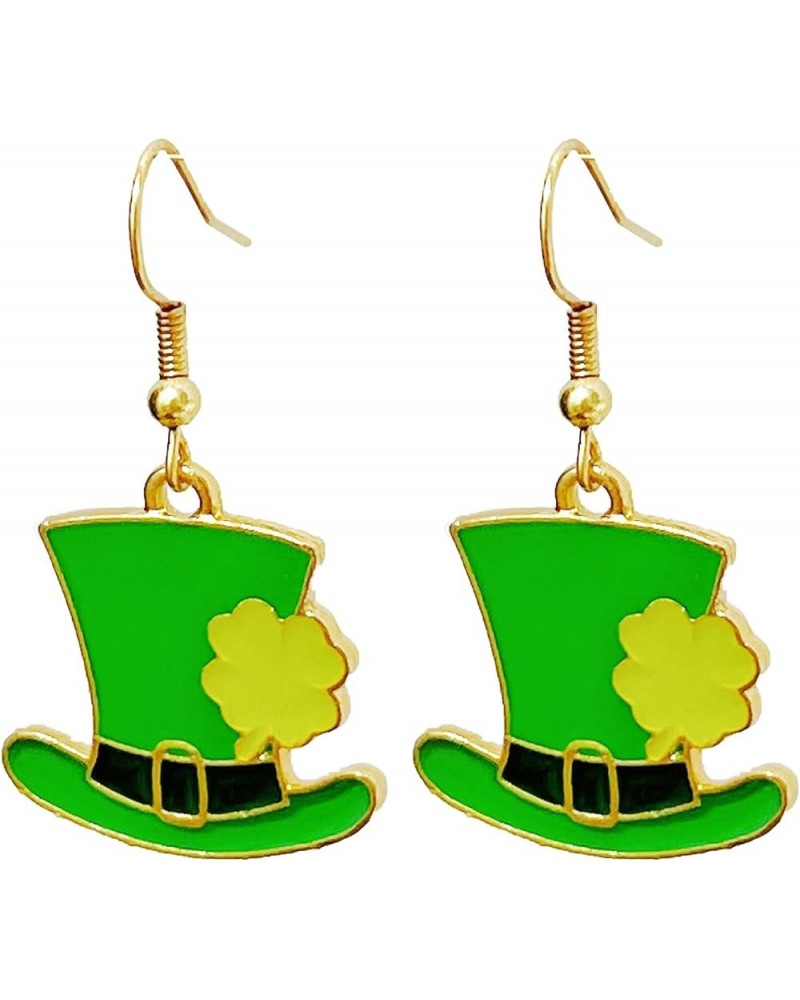 St. Patricks Day Earrings for Women, Green Clover Charm Hat Beer Dangling Drop Tassel Earrings St Patricks Day Gifts for Teen...