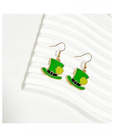 St. Patricks Day Earrings for Women, Green Clover Charm Hat Beer Dangling Drop Tassel Earrings St Patricks Day Gifts for Teen...